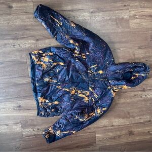 Black and Orange Hooded Jacket